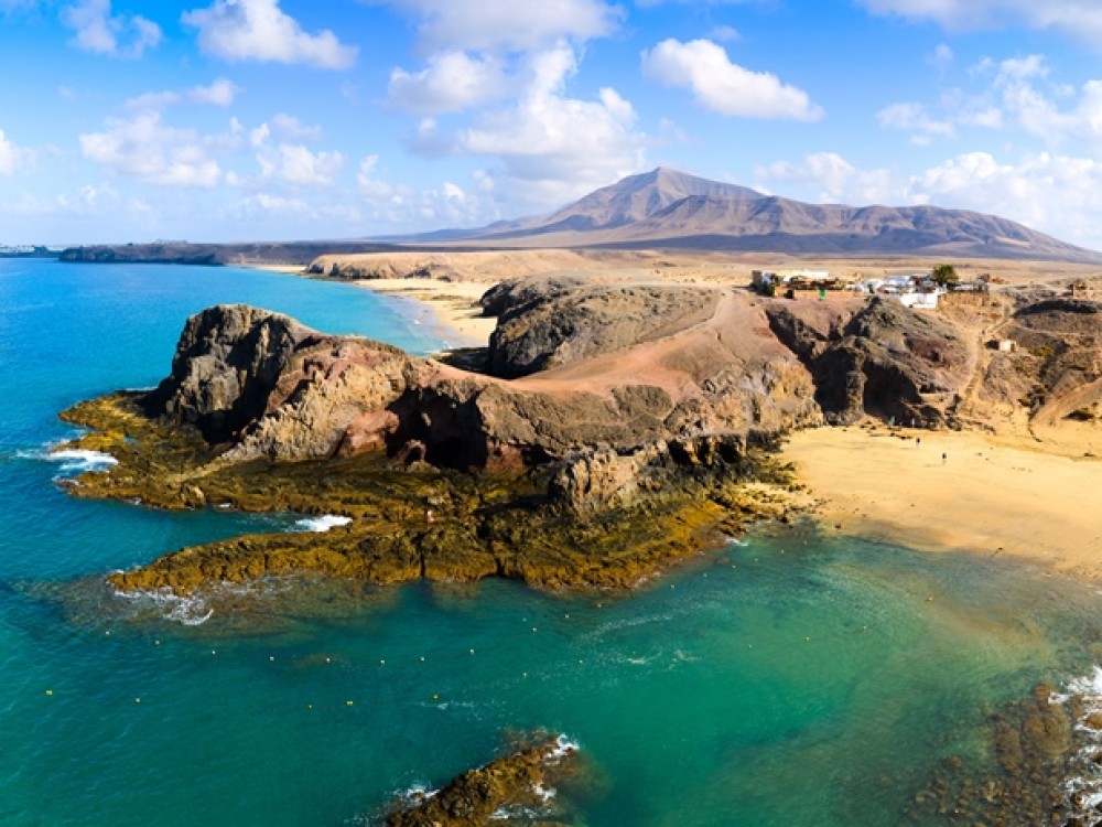 Stranden van het warmste Canarische eiland in december
